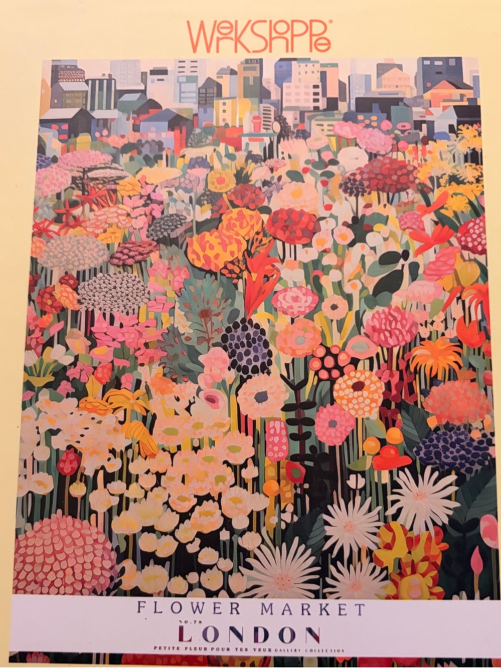 Workshop Republic Clothing Flower Market Puzzle - Yellow, Pink, Green, Blue